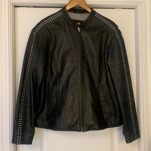 Harley Davidson leather motorcycle jacket